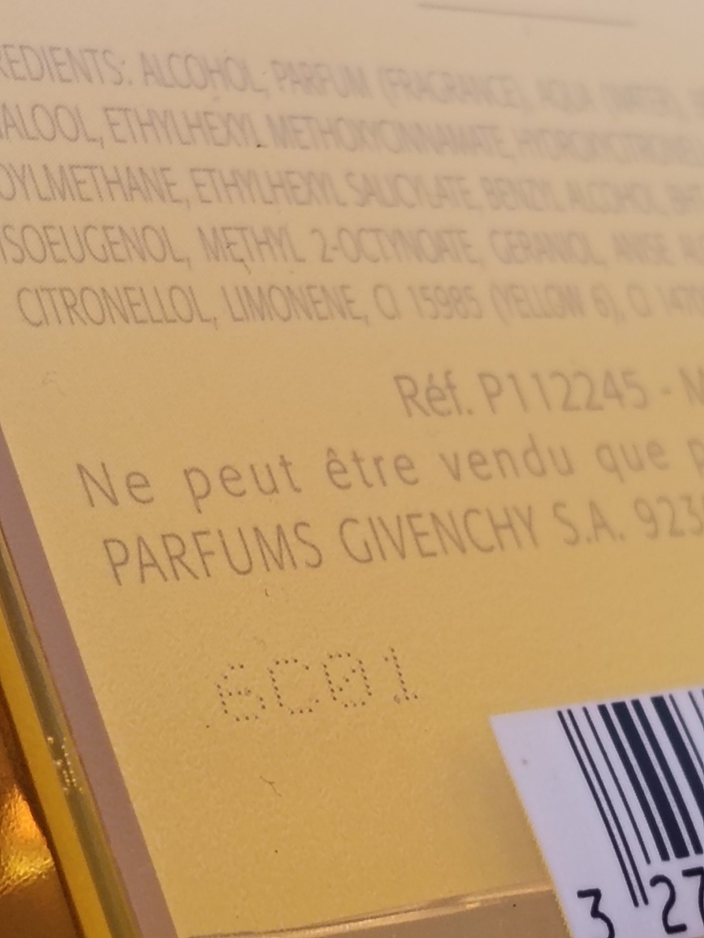 Givenchy Amarige Millésime Mimosa de Grasse Eau de Toilette 50 ml 2005