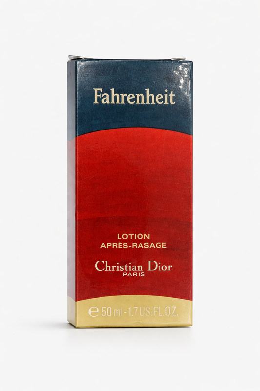 dior fahrenheit after shave 50 ml frasco original 1989 primera formulacion vintage coleccion