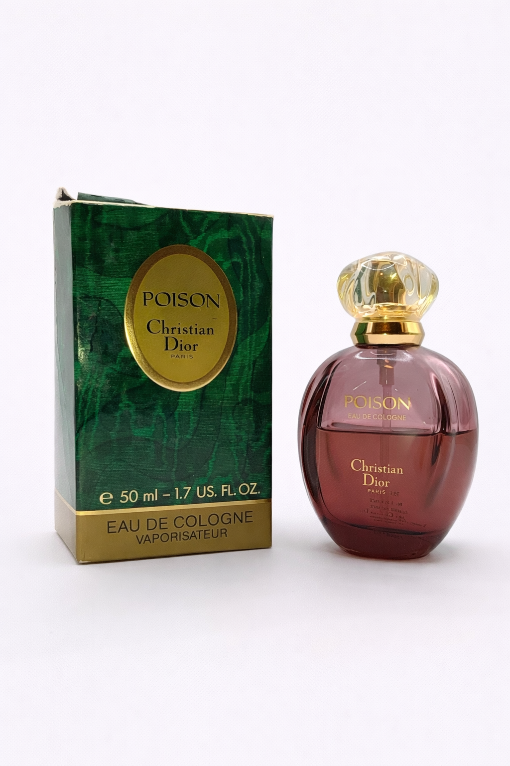 dior poison eau de cologne 50 ml frasco original 1992 perfume vintage descatalogado mujer