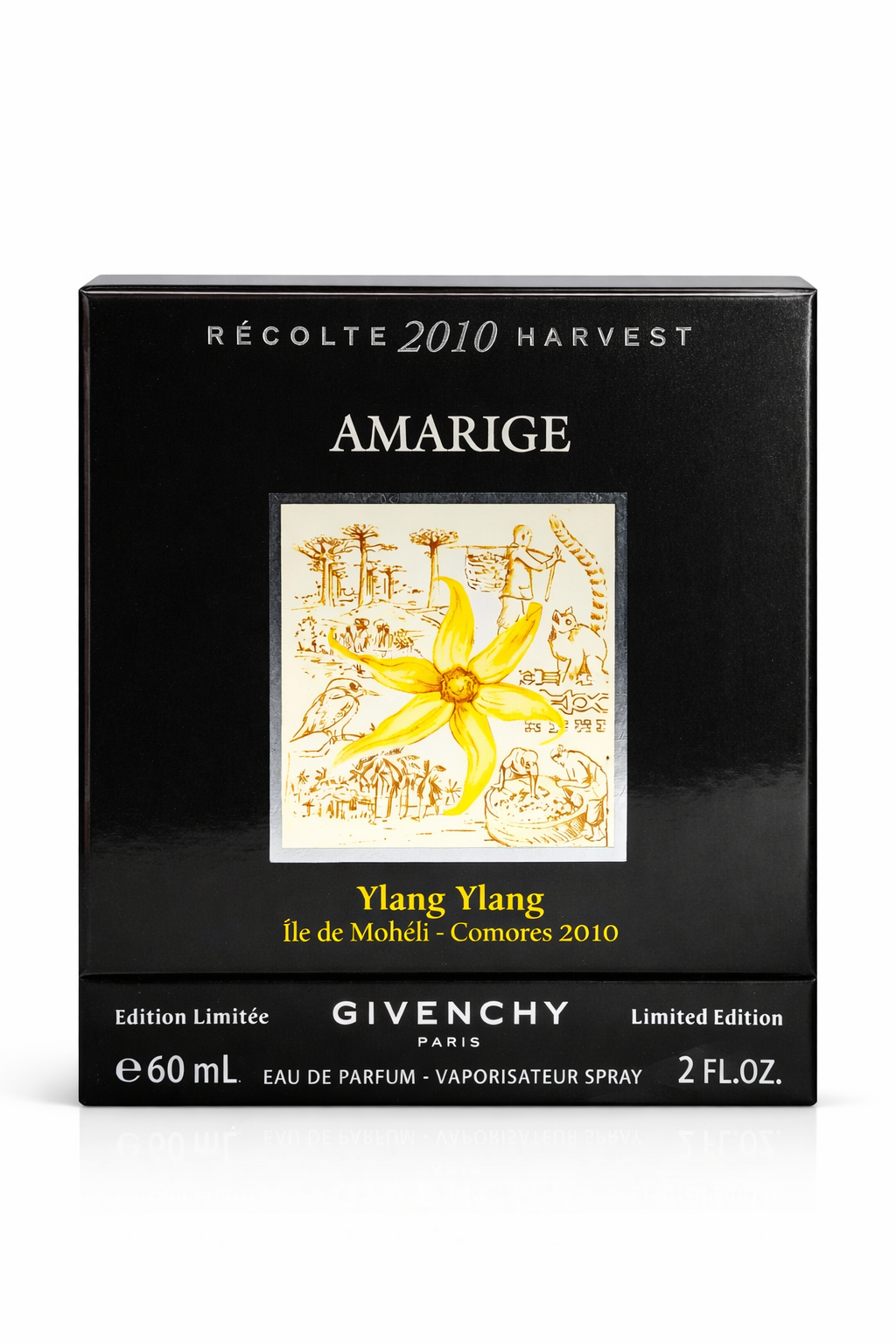 givenchy amarige recolte ylang ylang 60 ml frasco original 2010 edicion limitada perfume descatalogado mujer