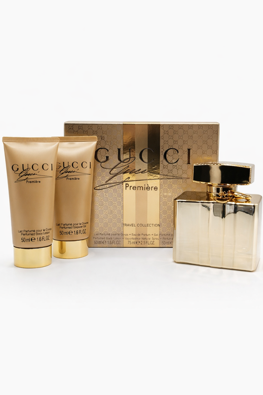 gucci premiere travel collection 75 ml frasco original 2012 set perfume descatalogado mujer