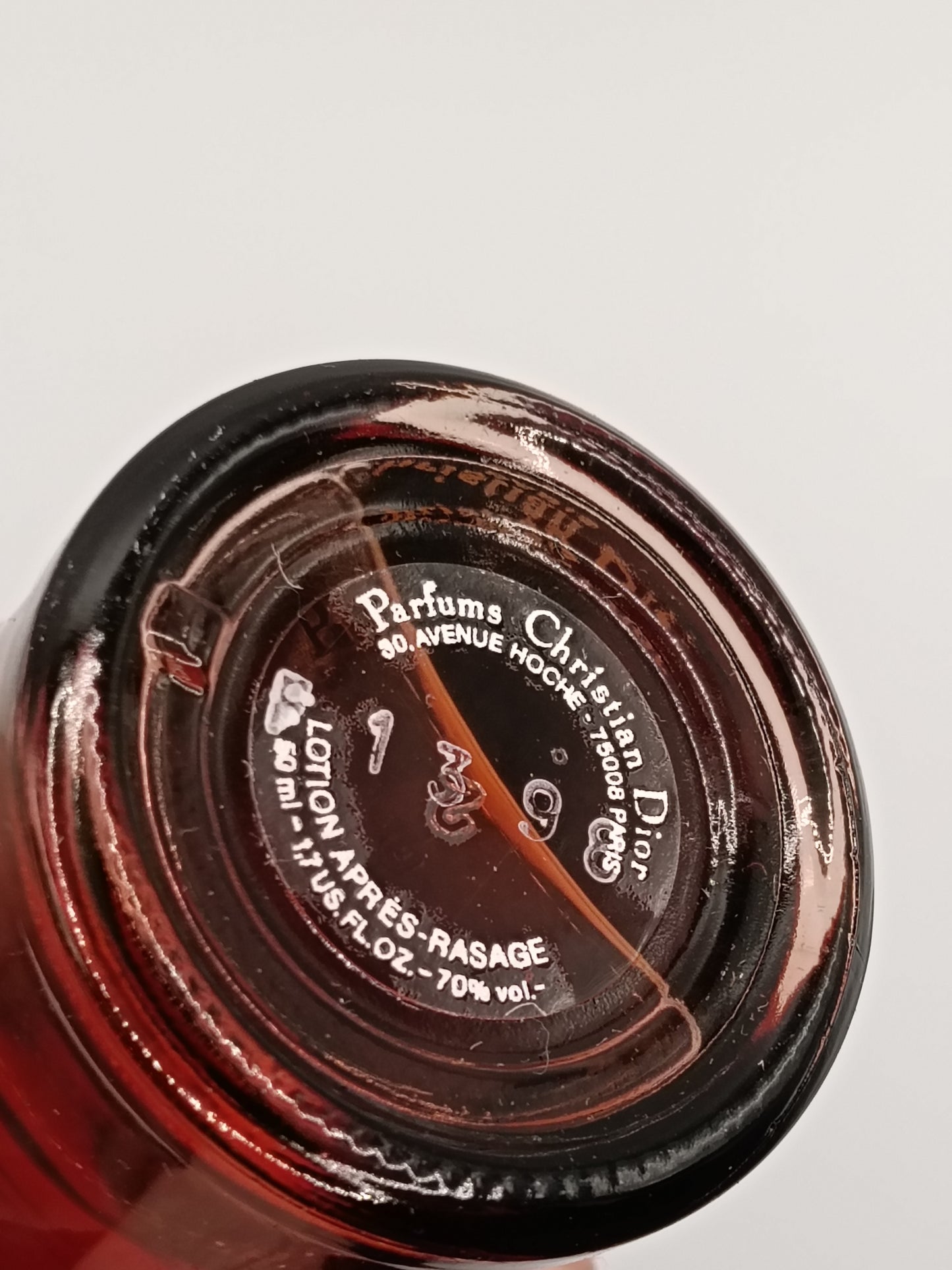 Dior Fahrenheit After Shave 50 ml primera formulación 1988 - 1991